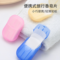 100 slices of travel Soap Sheet Portable Disposable Wash Sheet Paper Soap With Children Handwash Sheet Soap paper
