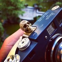 Metal Skull Personality Customization for Leica Fuji Sonbinder Camera Hot Boot Protection Cover