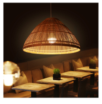 KENS minimalist restaurant chandelier bamboo woven lamp Chinese style hotel guest bedroom book house art bamboo lamp