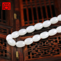 Chenghe Jewelry Natural Xinjiang Hetian Jade mutton Jade Rice necklace Lady Noble necklace