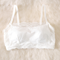 Lace anti-light no rim bra bandeau sexy thin section gathered underwear incognito vest-style chest-wrapped woman