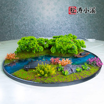 Hotel large round table decoration creative simulation flower fake flower bonsai decoration table top flower decoration table flowers in the middle