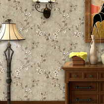Retro nostalgic American pastoral vines non-woven wallpaper AB version with color living room bedroom sofa background wallpaper