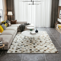 72 original leather carpet rug Nordic living room bedroom sofa black and white modern grey minimalist fashion Hexagon Tea Table