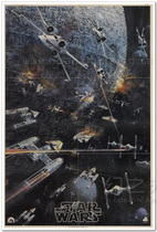 Star Wars 3 George Lucas Film Poster Original Authorized Art Film Decorative Painting