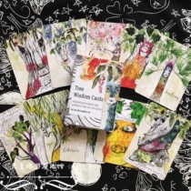 Imported tree Wisdom Wisdom tree Meditation card plant tree Chakra Oracle Card
