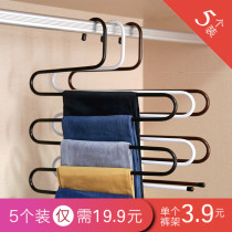 Multi-function hanger multi-layer pants rack pants clip s household wardrobe storage towel rack clothes rack clothes rack clothes rack