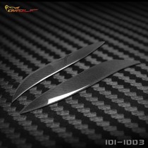 Supra speed running modified carbon fiber eyebrow speed running light eyebrow headlight decorative stickers 1 pair