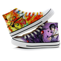 YOVCA Naruto anime around Naruto Sasuke canvas shoes mens shoes childrens shoes big size shoes shake sound same model