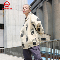 DEVIL NUT Tide brand demon 21 autumn and winter New Men and women couples loose casual jacket DNFC ATO