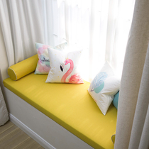 Pastoral style custom wheat yellow high-density sponge bay window pad custom removable and washable balcony pad window sill pad removable and washable