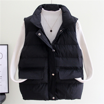 2021 autumn and winter New Large Size Slim Joker Waistcoat Vest sleeveless down women tide