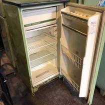 Electrical antique green 70 80 s brand single door refrigerator 8 old props for sale decorative photography props