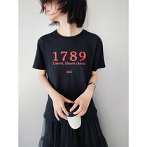 Free Dear Free 1789 Marseille Theme Combed Cotton Box Fashion Digital Short Sleeve T-shirt