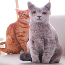  Simulation kitten plush toy doll creative Meow star pillow childrens doll whole spoof funny gift