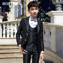  bolada childrens suit Boys  dress suit suit host piano performance performance suit Middle and large childrens suit