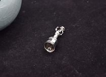 925 silver five-strand diamond Bell pendant rosary beads ornaments necklace pendant