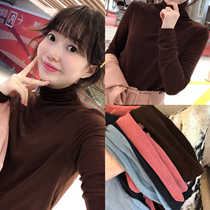 Special BORAKOO Korea East Gate Autumn 4 color comfort super stick with wool ~ high neck Stretch Slim Base shirt