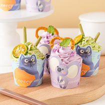 Cupcakes Cupcakes Cups Maffin mugs high temperature resistant paper holder baking food grade packaging household oven cupcakes