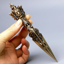 Tibetan pure copper Puba Kumba Karma Karma big Weide repair method to reduce the magic pestle on the gift of new tantric instruments