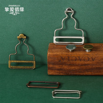 Metal gourd buckle Bib buckle accessories Denim buttons Hook ring Suspender Adjustable holiday sub-buckle snap buckle
