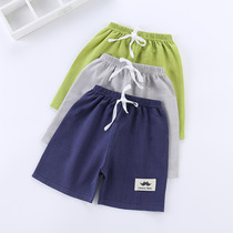 Children Shorts Summer Thin subsection Baby 2022 Summer Dress Boy 50% 50% Boy Pants Girl Beach Bamboo Knickers Cotton Pants