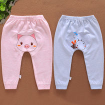 0-3 years old baby big pp pants pure cotton mens and womens baby harem pants big butt pants newborn spring and autumn thin pants