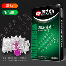 Sex condom Caterpillar Bob vibration Crystal mace braces Prickly large particle shaped condom penis sleeve