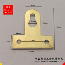 Cross stitch photo frame mounting accessories hardware adhesive hook gold T-shaped picture frame back clasp 100