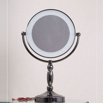 Black Rose LED makeup mirror 9 inch large desktop light mirror double face vanity mirror Beauty Mirror with light mirror