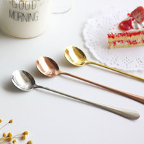 vankine coffee dessert spoon Japanese stainless steel creative stirring long handle spoon Honey western tableware round head spoon