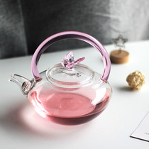 vankine kettle heat-resistant glass tea set high temperature resistant flower tea pot tea pot filter household teapot set