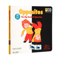 ANTONYMS OPPOSTIES-FLIP BOOK LEARN TO READ SMART PEN SOUND BOOK PICTURE BOOK PRE-school ENGLISH KINDERGARTEN 3-6 YEARS OLD