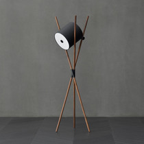 Nordic Danish Style Living Room Tea Table Sofa Floor Lamp Pole Minimalist Minima Bedroom Bedside Walnut Wood LED Floor Lamp