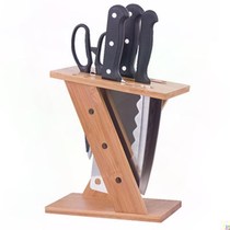 Single kitchen knife holder Knife holder Wooden knife holder Wooden set Kitchen multi-function combination ventilation easy storage chopsticks