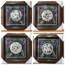 Customized Guizhou national characteristics silver painting handmade silver embroidered embroidered photo frame 0
