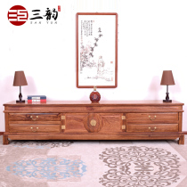Redwood TV cabinet Rosewood four-pump TV cabinet hedgehog red sandalwood TV cabinet all solid wood living room floor cabinet audition cabinet