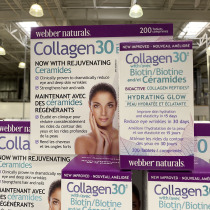 Canada Direct Mail Webber webber Collagen Peptide Biovegevegetal Ceramide Tablets 200 Grain