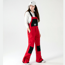 XXXsnow waterproof ten thousand straps ski pants men and women plus velvet wear-resistant warm snow pants single board pants slim Korea