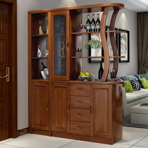 Steady when solid wood wine cabinet small family room oak room oak room cabinet Multi-open door Hyun closed cabinet Economy Type