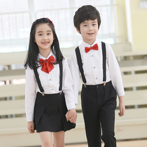 Boys with pants performance suits childrens performance clothes girls kindergarten chorus recitation primary school uniforms