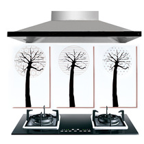 45*90 kitchen creative Clover minimalist retro moisture-proof and oil-proof stickers wall stickers tile stickers Glass stickers