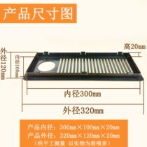 ABS single hole breathable mesh desk host box ventilation breathable mesh computer host line hole cover white black