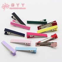 DIY handmade bow ribbon material bag hairclip accessories hair accessories bag 4cm duck bill clip