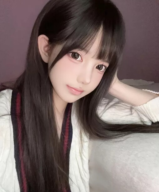 真我黑长直漫画齐刘海假发套 全真发整顶设计 自然隐形无痕贴合 长发飘逸顺滑