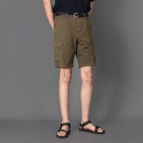 Swedish minimalist NN07 Italy TS Fabric Since1895 High waist mens multi-pocket shorts pants
