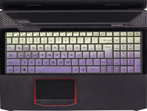 McBenben front MZ keyboard protection adhesive film 15 6 inches computer notebook full coverage anti-dust transparent cute cover Color rugged silicone Cartoon Waterproof Anti-Grey Button Care non-luminous