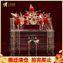 Bridal Chinese Crested Crested Suit Classical Jingtai Blue Butterfly Accessories for Ancient Costume Show and Atmospheric Flow Su Head Ornaments Tsuting
