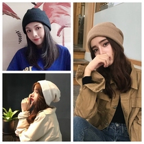 Day Department Korean version devils 100 hitch wool knit hat female art cute retro warm hair line hat man autumn and winter
