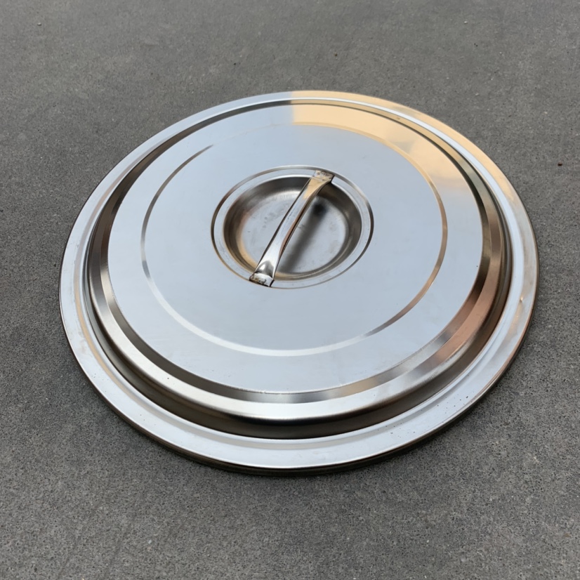 Noodle stove pot cover double-layer insulation stainless steel cover spicy hot boiling bucket brine bucket cover